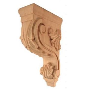 Picture of Unfinished Acanthus Bar Bracket (CORBEL-A-4)