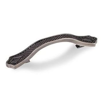Picture of Barouque Cabinet Pull with Diamond Detail (212-96BNBDL)
