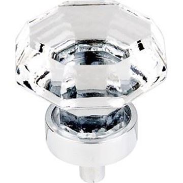 Picture of Clear Octagon Crystal Knob (TK128PC)