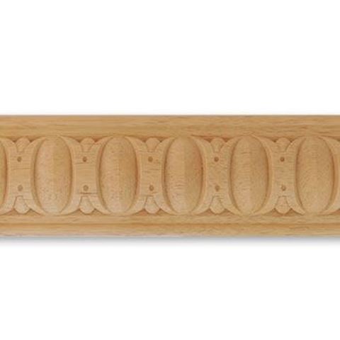 Picture of 2 3/8" W x 6/16" THK Architectural carved full egg  dart Moulding 