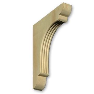 Picture of 1-3/4" W x 12" H Reeded Bar Bracket 