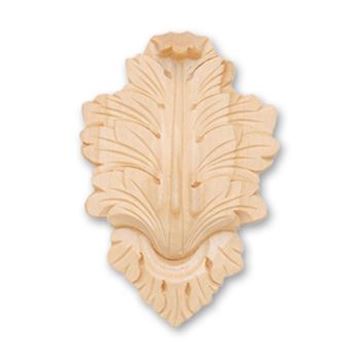 Picture of 3-1/8" X 4-1/2" X 3/4 Handcarved Rosette 