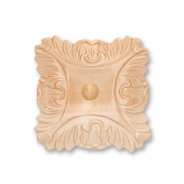 Picture of 4-1/2" X 4-1/2" X 7/8" Handcarved Rosette