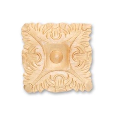 Picture of 3-1/8" X 3-1/8" X 5/8" Handcarved Rosette