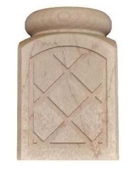 Picture of Diamond Carved Capped Base Block (1541C)