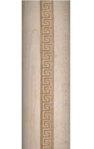 Picture of Greek Key Embossed Half Round Column (TK2082)