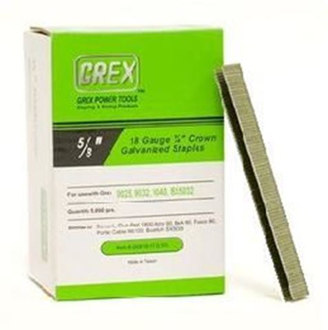 Picture of GREX Crown Galvanized Staples (5/8" Length)