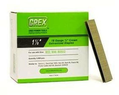 Picture of GREX Crown Galvanized Staples (1-1/8" Length)