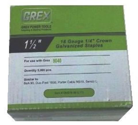 Picture of GREX Crown Galvanized Staples (1-1/2" Length)