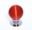 Picture of 1 1/5" Cat's Eye Glass Red Smooth Round Knob 