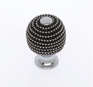 Picture of Black and Chrome Beaded Knob (70213 PC)