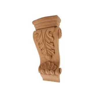 Picture of Unfinished Low Profile Acanthus Corbel Rubberwood (CORBEL-A-5-RW)
