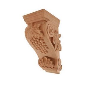 Picture of Unfinished Medium Grape Corbel Cherry (CORBEL-G-2-CH)