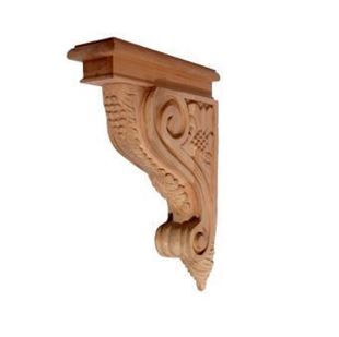 Picture of Unfinished Narrow Grape Corbel Cherry (CORBEL-G-5-CH)