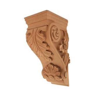 Picture of Unfinished Medium Acanthus Corbel Rubberwood (CORBEL-A-2-RW)