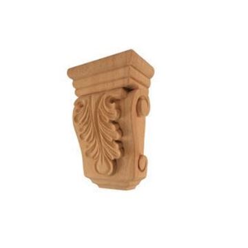 Picture of Unfinished Mini Acanthus Corbel Rubberwood (CORBEL-A-8-RW)