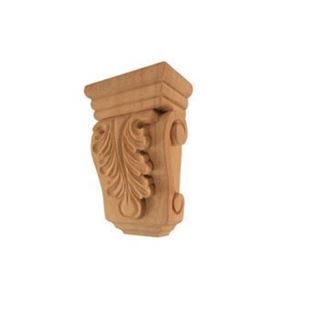 Picture of Unfinished Mini Acanthus Corbel Red Oak (CORBEL-A-8-RO)