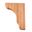 Picture of Unfinished Classic Corbel "B" Rubberwood (CORBEL-B-RW)
