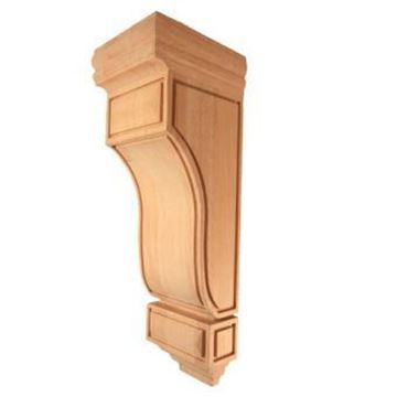 Picture of Unfinished Large Mission Corbel Rubberwood (CORBEL-M-7-RW)