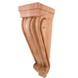 Picture of Unfinished Large Traditional Corbel Rubberwood (CORBEL-T-3-RW)