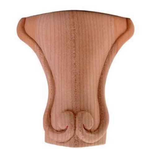 Picture of Unfinished Leg Carved Leg Maple (LEG-1-MP)