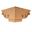 Picture of Unfinished Pedestal Foot Corner Cherry (PED-2-C-CH)