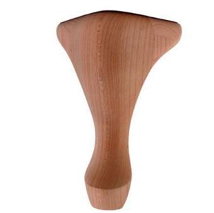 Picture of Unfinished Queen Anne Leg Rubberwood (LEG-6-RW)