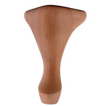 Picture of Unfinished Queen Anne Leg Rubberwood (LEG-7-RW)