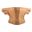 Picture of Unfinished Rounded Ped Foot Corner Alder(PED-3-CR-ALD)