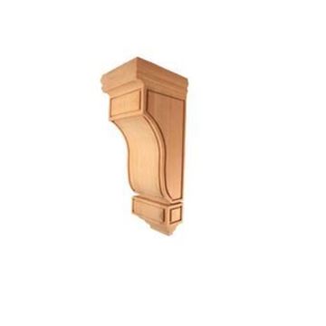 Picture of Unfinished Small Mission Corbel Rubberwood (CORBEL-M-5-RW)
