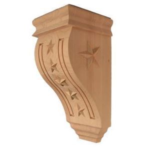 Picture of Unfinished Small Patriotic Corbel Alder (CORB-USA-1-ALD)