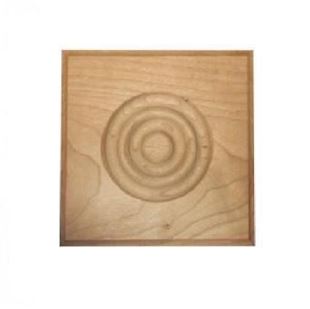 Picture of Fluted Rosette Caps for Beaded Moulding Red Oak (R8171OUF2)