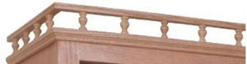 Picture of Galley Mini Plate Rail Red Oak (G9380OUF2)