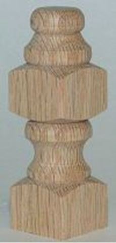 Picture of Galley Rail Corner Post Cherry (G9620CUF3)