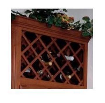 Picture of Wine Rack Lattice Panel Red Oak (L3020OUF2)