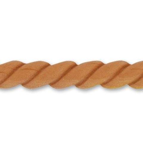 Picture of Architectural Half Rope Moulding Whitewood (893WW)