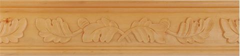 Picture of Leafe Crown Moulding Whitewood (967AWW)
