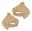 Picture of Handcarved Corners  Pairs Whitewood (1014WW)