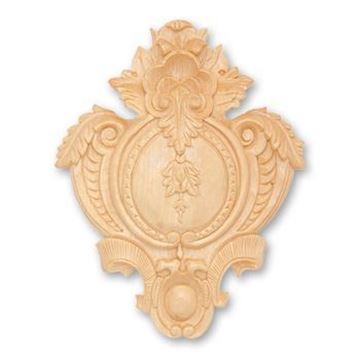 Picture of Handcarved Applique Onlay Whitewood (404WW)