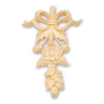 Picture of Handcarved Applique Onlay Whitewood (1822WW)