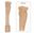 Picture of Handcarved Mantel Bases Posts Whitewood (1025WW)