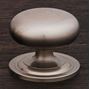 Picture of 1-1/2" Large Solid Plane Knob with Backplate