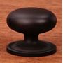 Picture of 1-1/4" Small Solid Plain Knob with Backplate